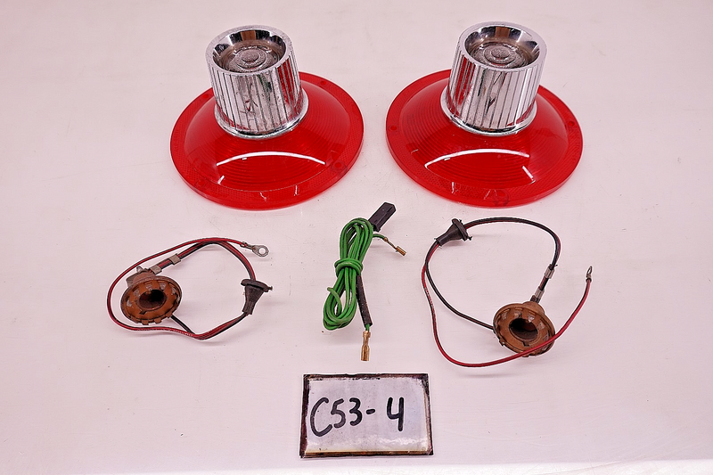 NOS 1964 Ford Custom 500 Sedan REAR BACK UP TAIL LAMP LENS KIT C53-4