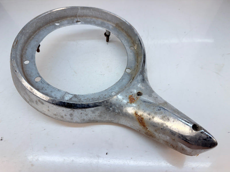 BRKN OEM 1957 FORD FAIRLANE 500 RH TAIL LIGHT HOUSING BEZEL C28-3