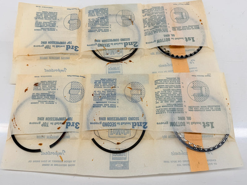 NOS 1961 - 1963 Ford 330 H/D Std HI-LO PISTON RINGS SET C57-44