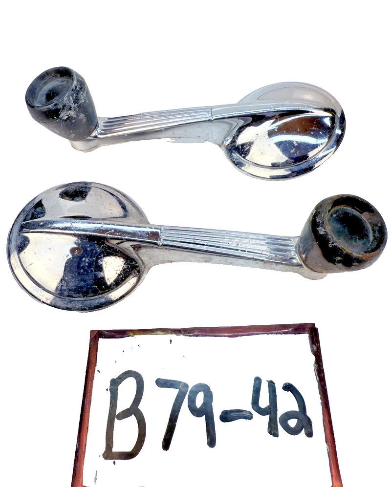 1949 - 1962 Chevy Corvette Bel Air Impala PAIR Door Window Crank Handle B79-42