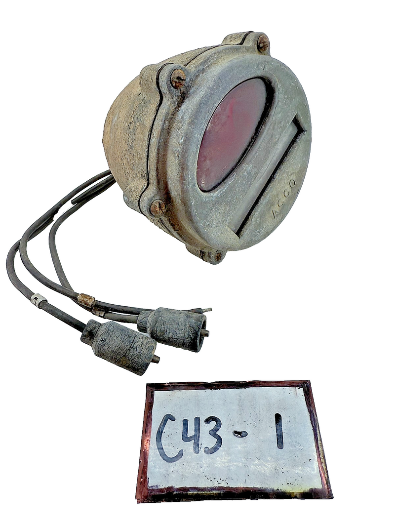 OEM WWII ACCO Military Blackout Tail Light Willys MB Ford GPW Harley WLA C43-1