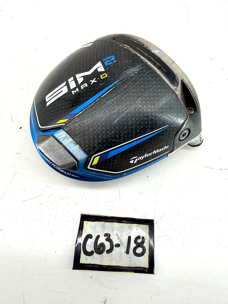 TaylorMade SIM 2 Max-D Driver 10.5° Driver Head Right Handed RH *Needs Repair*