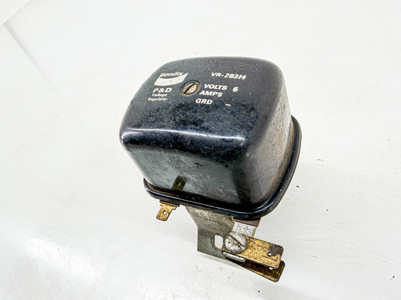 Vintage BENDIX P&D 6 VOLT VOLTAGE REGULATOR VR-203H C47-85
