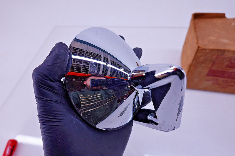 NOS 1960 - 1966 Ford Fairlane Falcon Galaxie Mustang Side Rear View Mirror C55