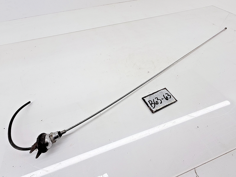 Original GM 1967 - 1978 C2 C3 Corvette Fixed Antenna Mast & Chrome Base B63-63