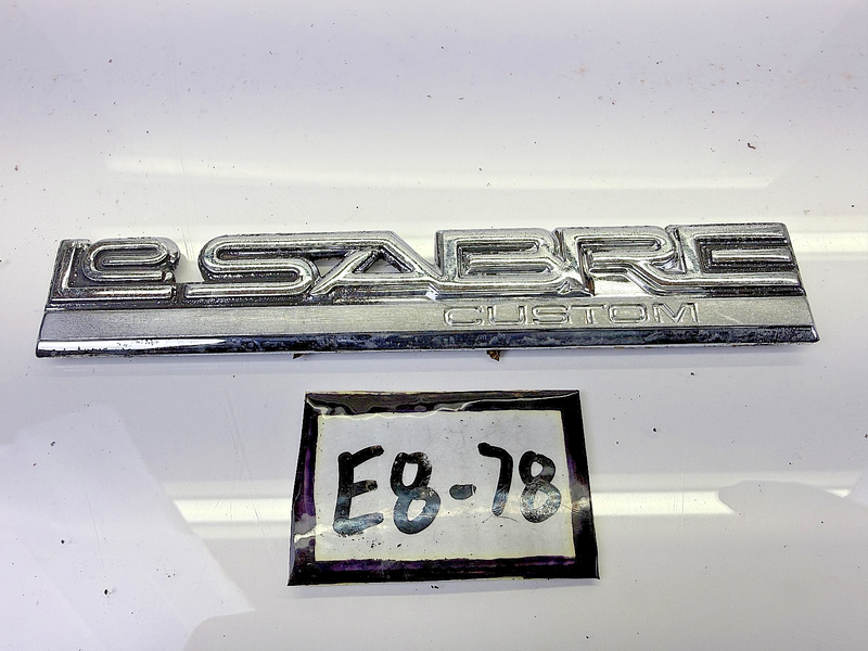 OEM 1986 - 1991 BUICK LESABRE CUSTOM SIDE EMBLEM LOGO BADGE SYMBOL SIGN E8-78