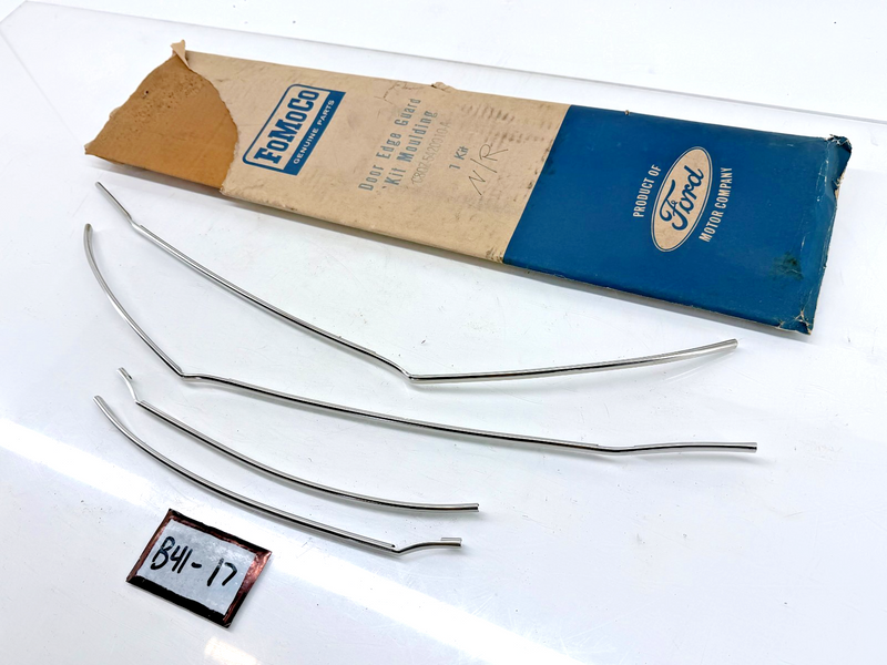 NOS 1968 1969 Fairlane 500 Torino DOOR EDGE GUARDS KIT 4DR C80Z-5420910-A B41-17