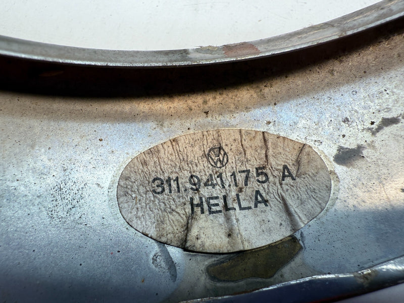 VW Headlight Trim Bezels Hella Set 311941175A Type 3 Squareback Notchback C7-1