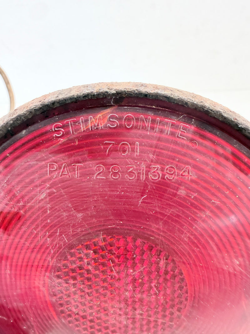 RARE Vintage 1955 - 1968 Hall Tail Light Lamp Rat Rod Stimsonite 701 C46-31