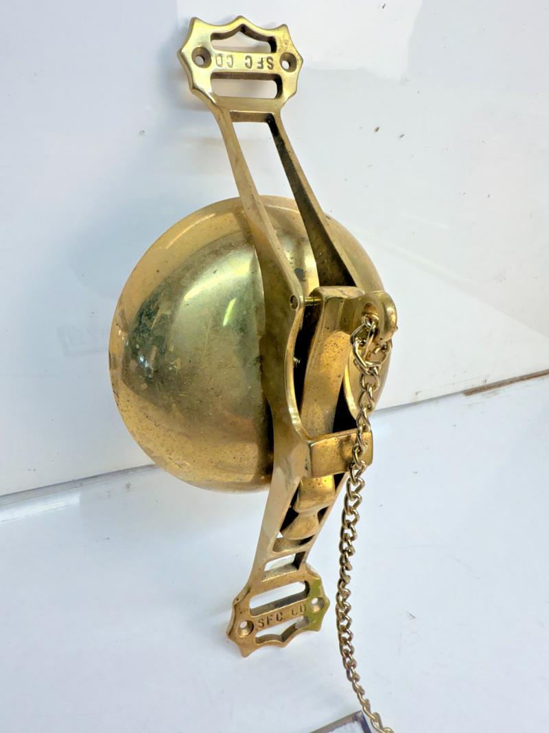 Vintage San Francisco Cable Car SFC Co Solid Brass Trolley Bell Door Knocker B68