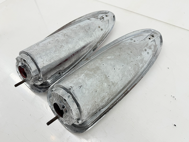 OEM 1958 1959 1960 C1 Corvette Tail Light Assemblies Housings Lenses GM 5948765