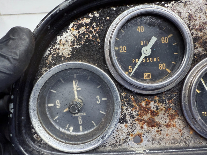 Vintage Stewart Warner Gauge Panel CLUSTER DASH SCTA Hot Rod Speedometer B41