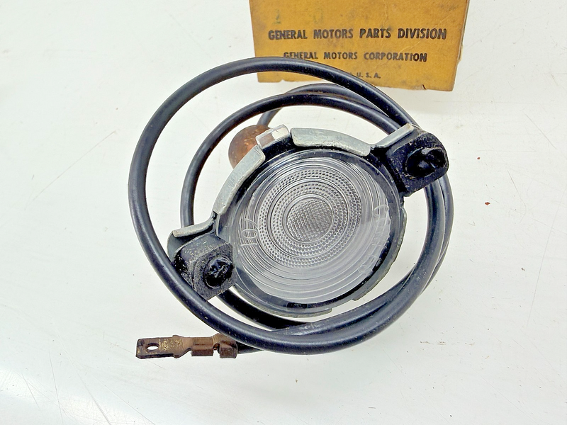 NOS 1955 1956 1957 Chevy Bel Air 150 210 Nomad License Plate Lamp 897701 C75-21