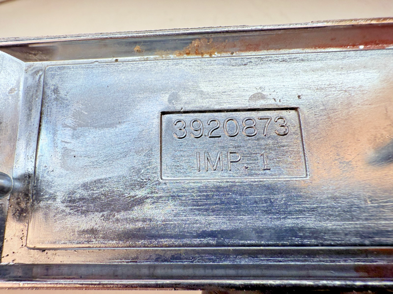 1968 1969 Chevy Impala 307 Emblem Chevrolet Fog Light Frame 3920873 E6-31