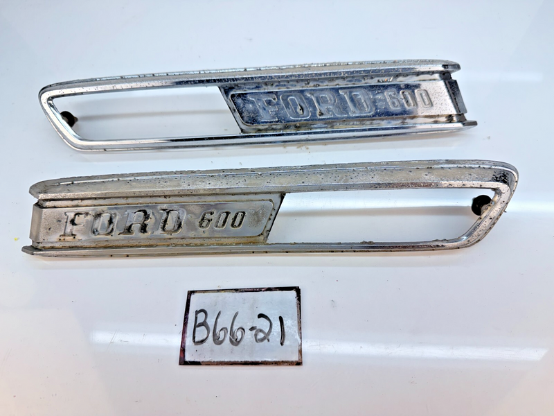 OEM 1968 - 1972 Ford Truck F-600 Hood Emblems Badge SET C8TB-16720-K B66-21