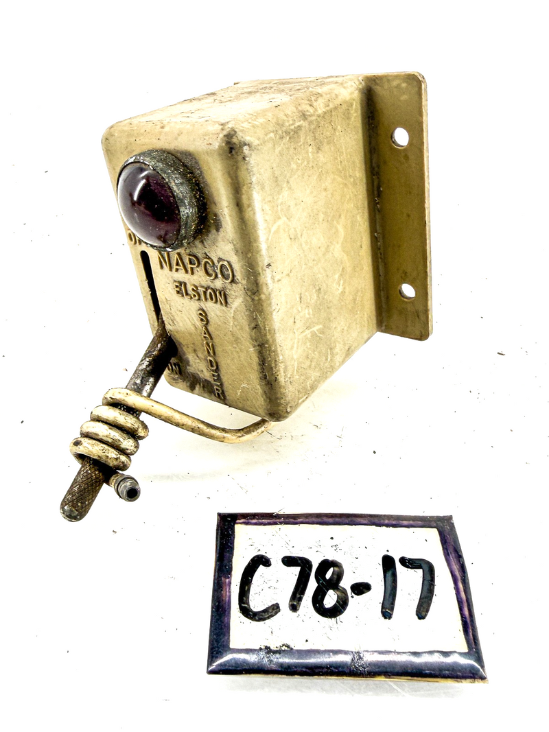 Vintage NAPCO Elston Traction Sander Control Switch Box Plow Truck Bus C78-17