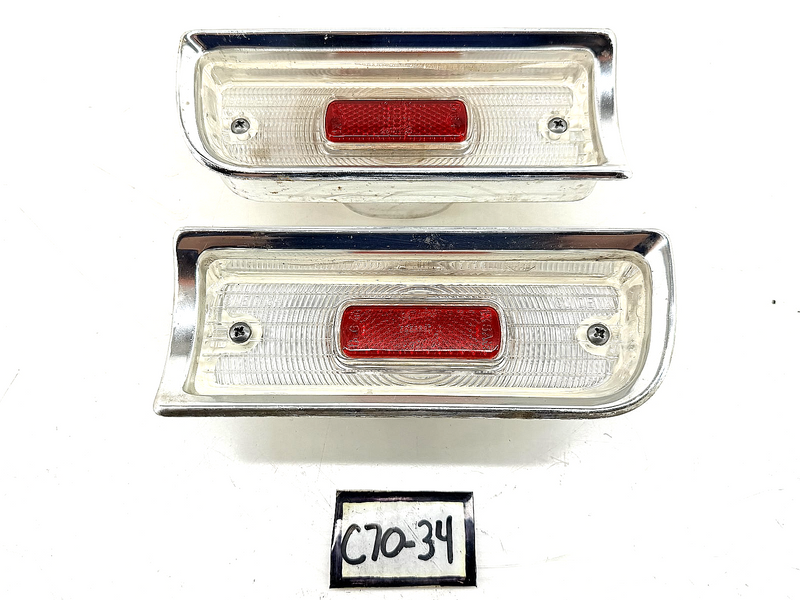 OEM 1964 Chevrolet Chevelle Malibu Backup Lamp Lens Pair 5955880 C70-34