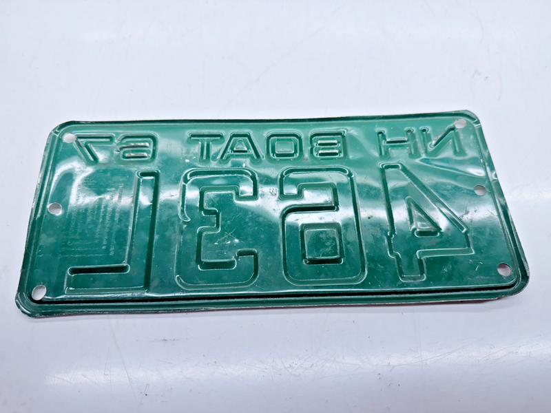 NICE!!! Vintage 1967 New Hampshire Boat License Plate 463L B84-42