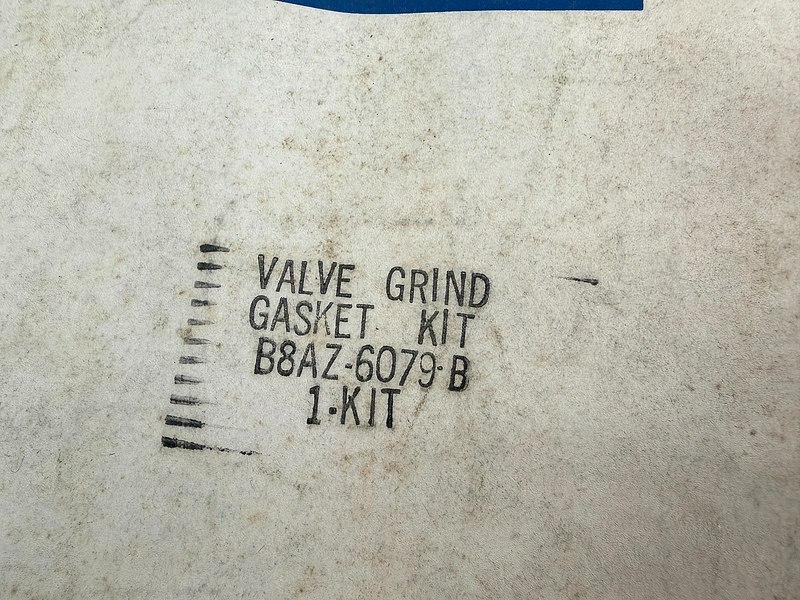 NOS 1958 1959 1960 FORD THUNDERBIRD GALAXIE VALVE Gasket KIT B8AZ-6079-B B54-63