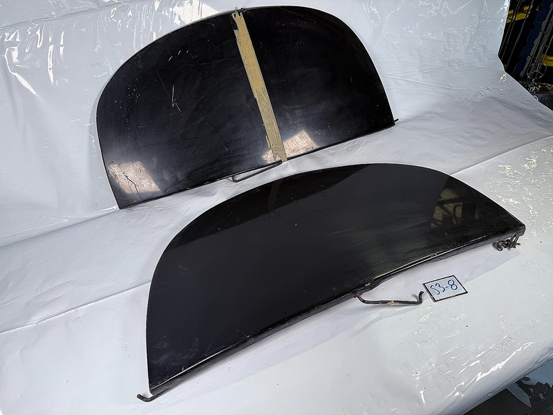 Vintage 1930s - 1940s Pair Teardrop Car Truck Fender Skirts Ford Chevrolet S3-8
