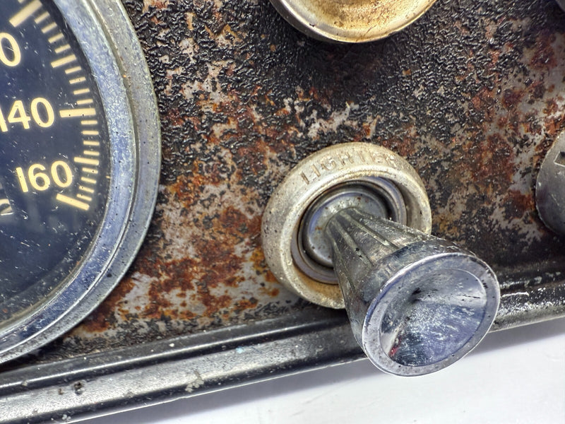 Vintage Stewart Warner Gauge Panel CLUSTER DASH SCTA Hot Rod Speedometer B41