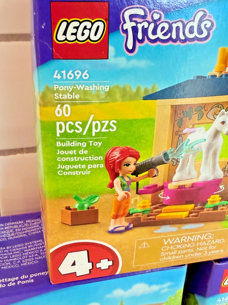 Bundle of Three (3) LEGO FRIENDS Party Favor Treats Pony Washing Table 41696 HB1