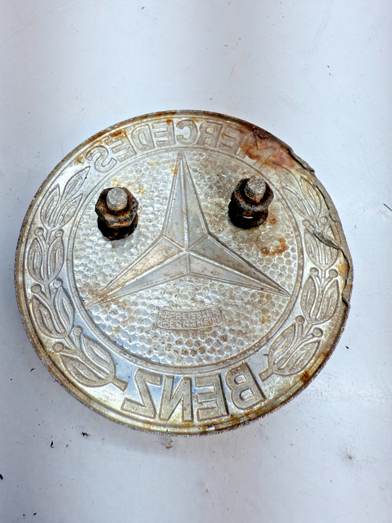 Vintage Original Mercedes Radiator Star Emblem Patina E6-114