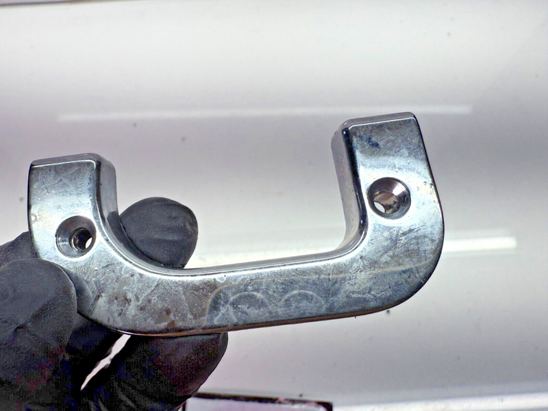 1986 - 1991 Mercedes 420 SEL RH Rear Door Latch Trim 1237230224U7 Chrome B32-140