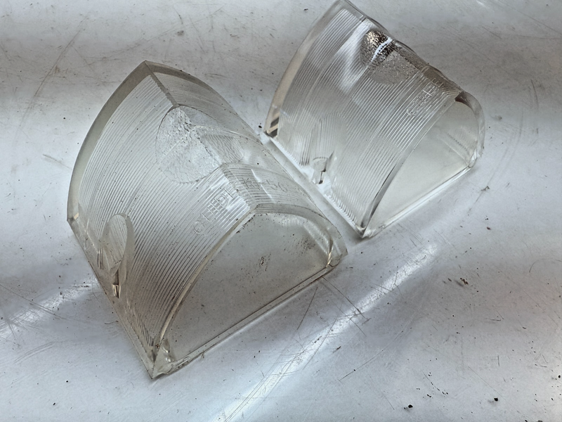 OEM Delco Guide 1956 Chevy Bel Air PAIR Reverse Light Lens 5947162 RI-56 B4-9