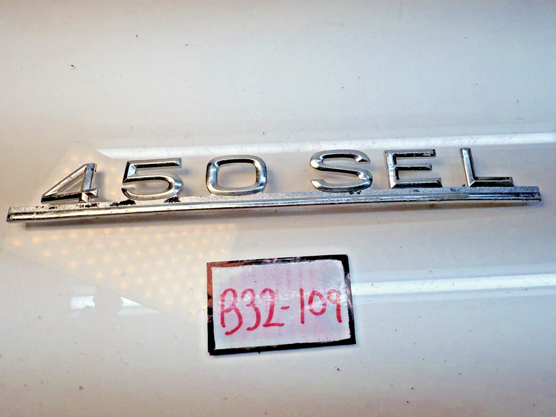 OEM Mercedes-Benz W116 Trunk Lid Emblem "450SEL"  450 SEL B32-109