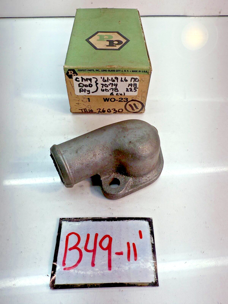 NOS 26030 W0-23 Engine Coolant Water Outlet 1961 -1978 DODGE PLYMOUTH 225 B49-11