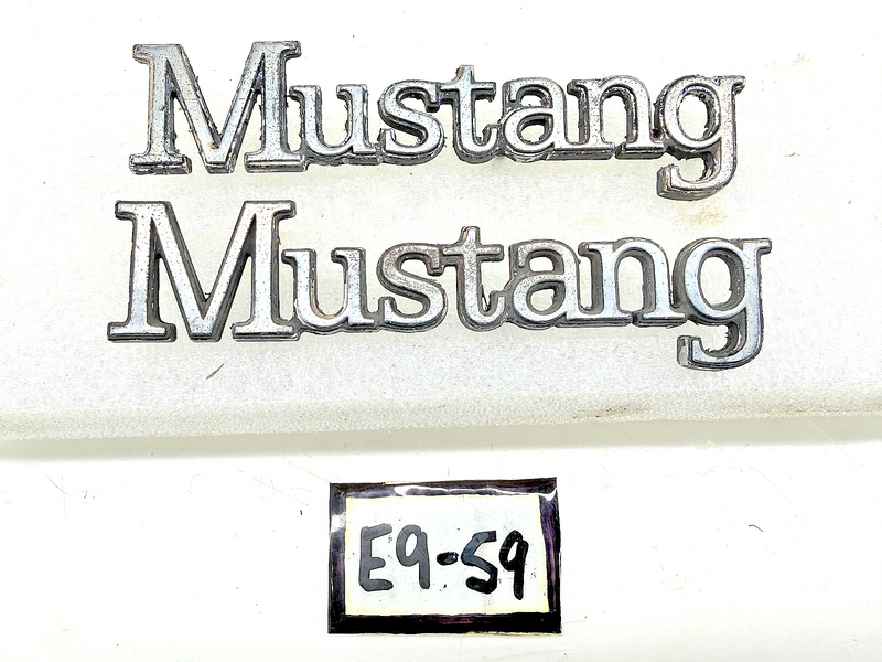 OEM 1974 - 1978 Ford Mustang Chrome Emblem Pair D5ZB-16B114-AA E9-59