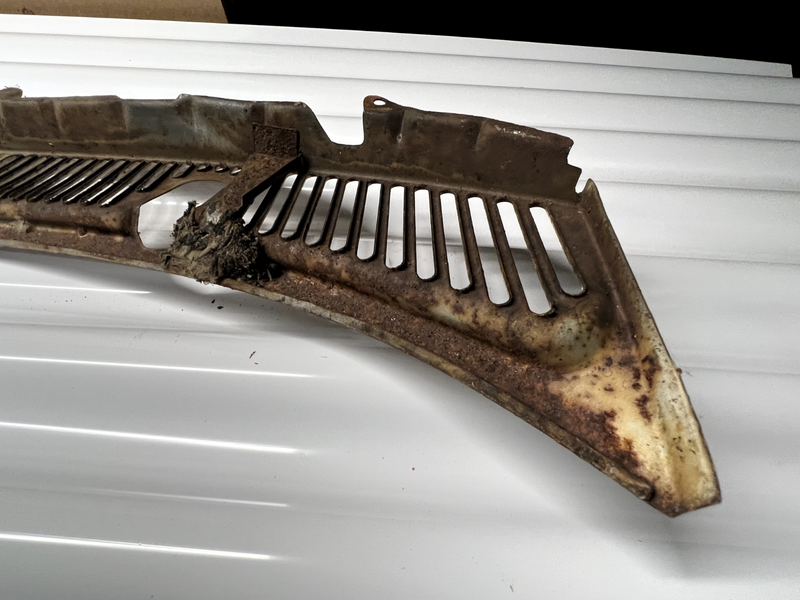 OEM 1960 Chevy Impala Windshield Wiper Cowl Vent Grill Panel Belair U5B-8