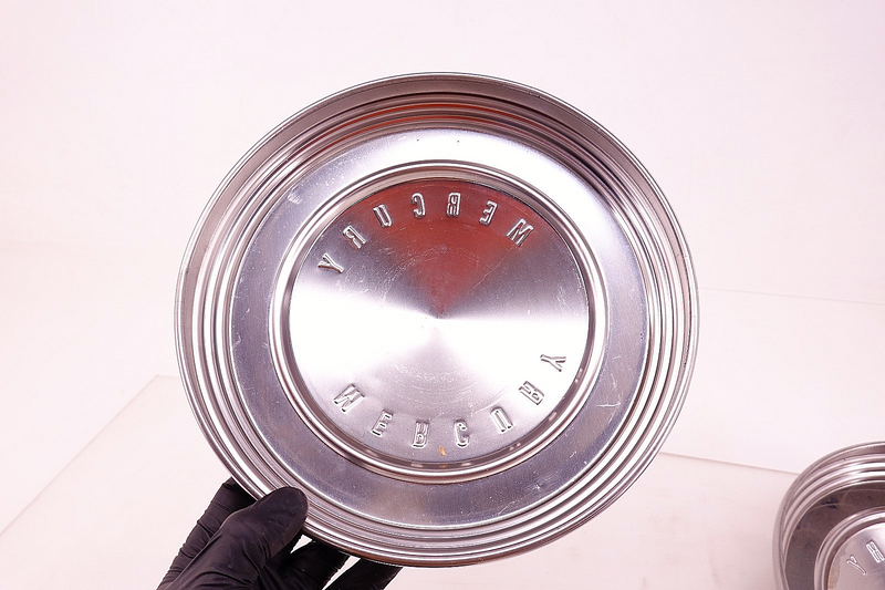 NOS 1960 - 1966 MERCURY COMET CYCLONE SET DOG DISH HUBCAPS WHEEL COVERS C53-15