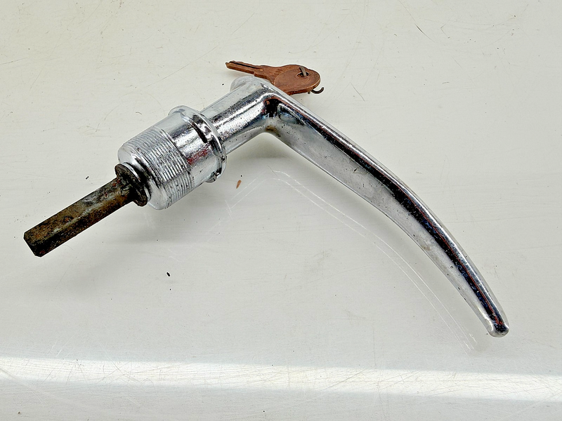 Vintage OEM 1941 1942 Ford Locking Trunk Handle w/ Keys C67-20