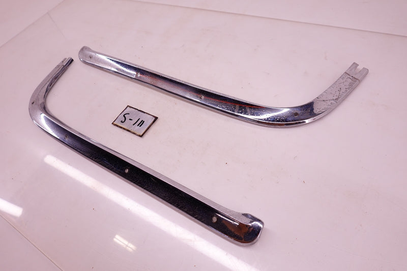 OEM 1965 1966 Ford Mustang Convertible Pair Chrome Top Boot Trim Molding S-111