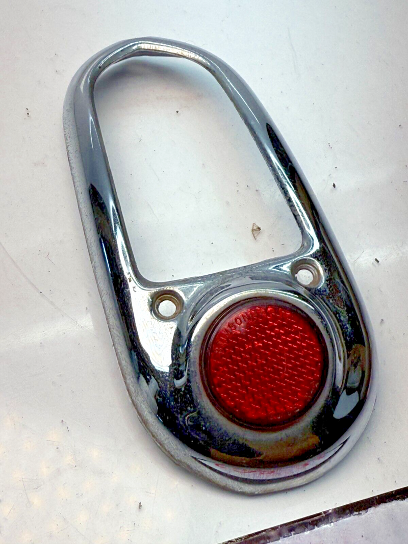 Vintage OEM 1949 1950 Chevrolet Tail Light Bezel Pair GM Chevy Fleetline C22-33