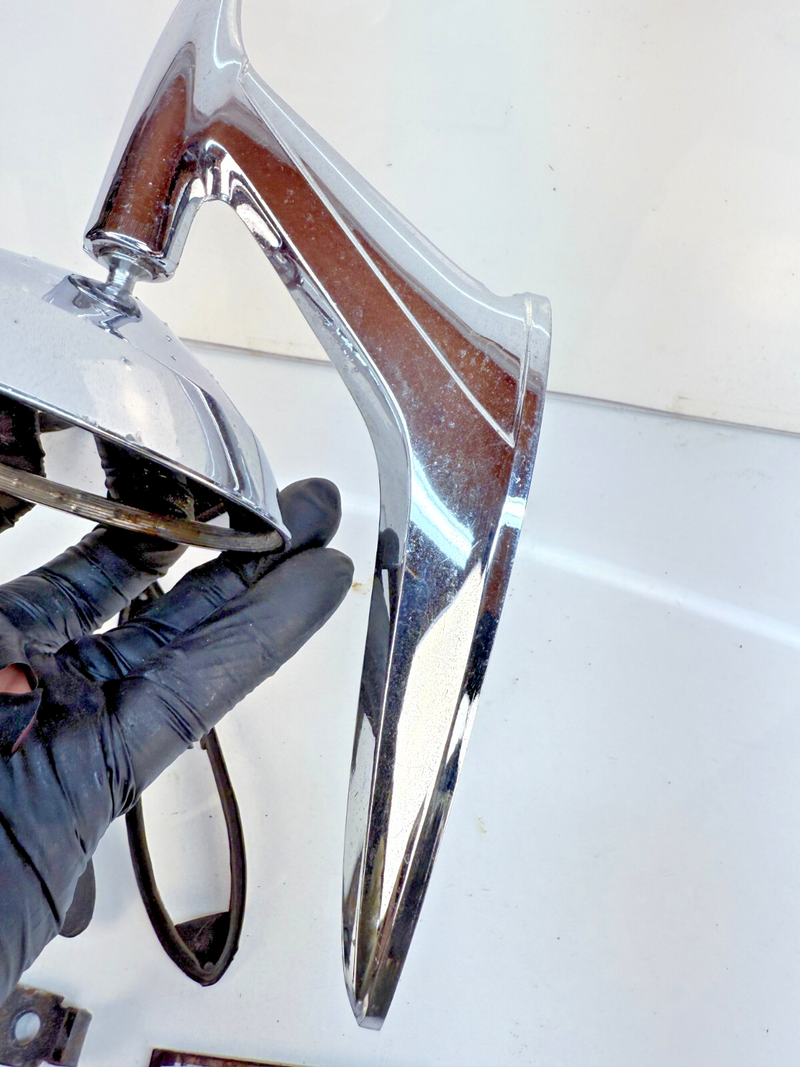 OEM 1959 1960 Chevy Impala Outside Door Chrome Mirror 3772388 B62-38