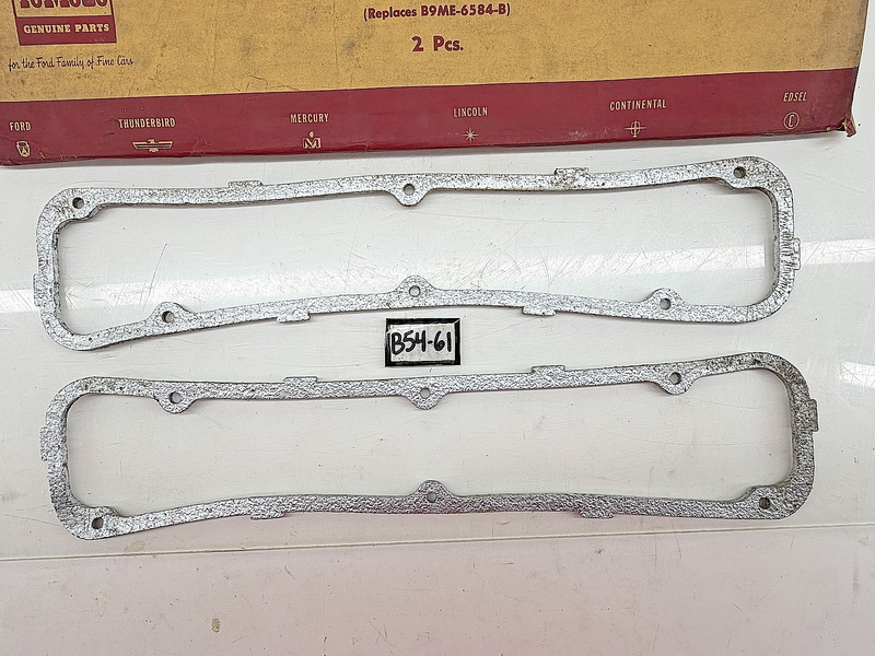 (1) NOS 1954 - 1960 Ford Mercury Y-Block V8 Valve Cover Gasket Set 1957 B54-61