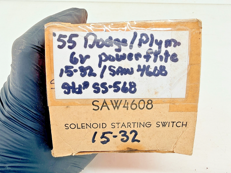 NOS 1955 Dodge Plymouth 6V Solenoid Starting Switch SS-568 SAW4608 15-32 C75-4