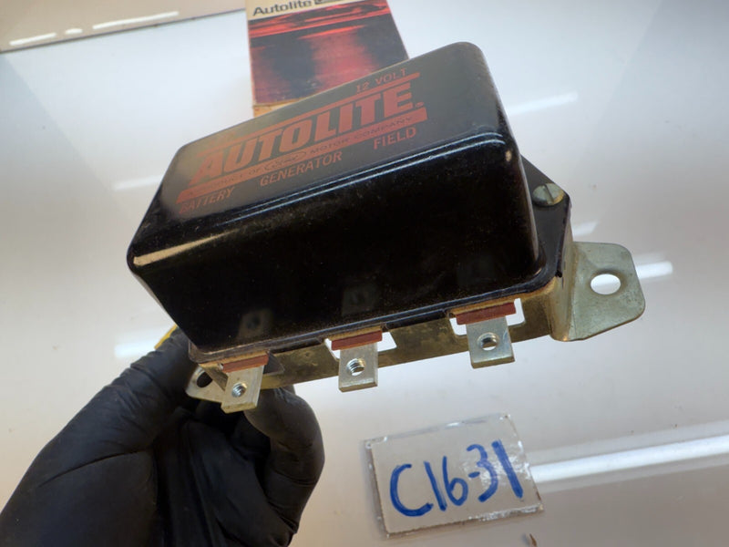 NOS Autolite 8-222 VOLTAGE REGULATOR 12 VOLT Motorcraft 1955 Chevy c16-31
