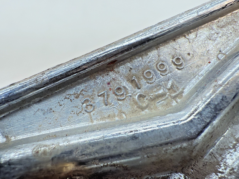 OEM 1962 1963 1964 Chevrolet IMPALA PAIR Chrome V Fender Emblem 3791999 E5-40