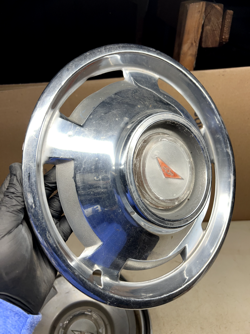 OEM 1965 65 Chevy Corvair Hubcap Rim Hub Cap Wheel Cover PAIR 13" 3962CB40 B40-5
