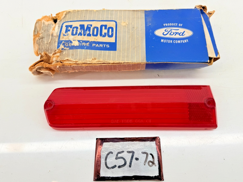 NOS 1966 Mercury Comet Tail Light Lamp Lens LH C6GY-13451 C57-72