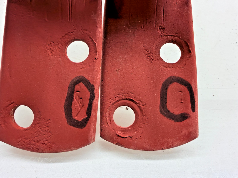 OEM Willys MB M38 Ford GPW Jeep Pair Rear Corner Body Lift Handle "F" Mark C4027