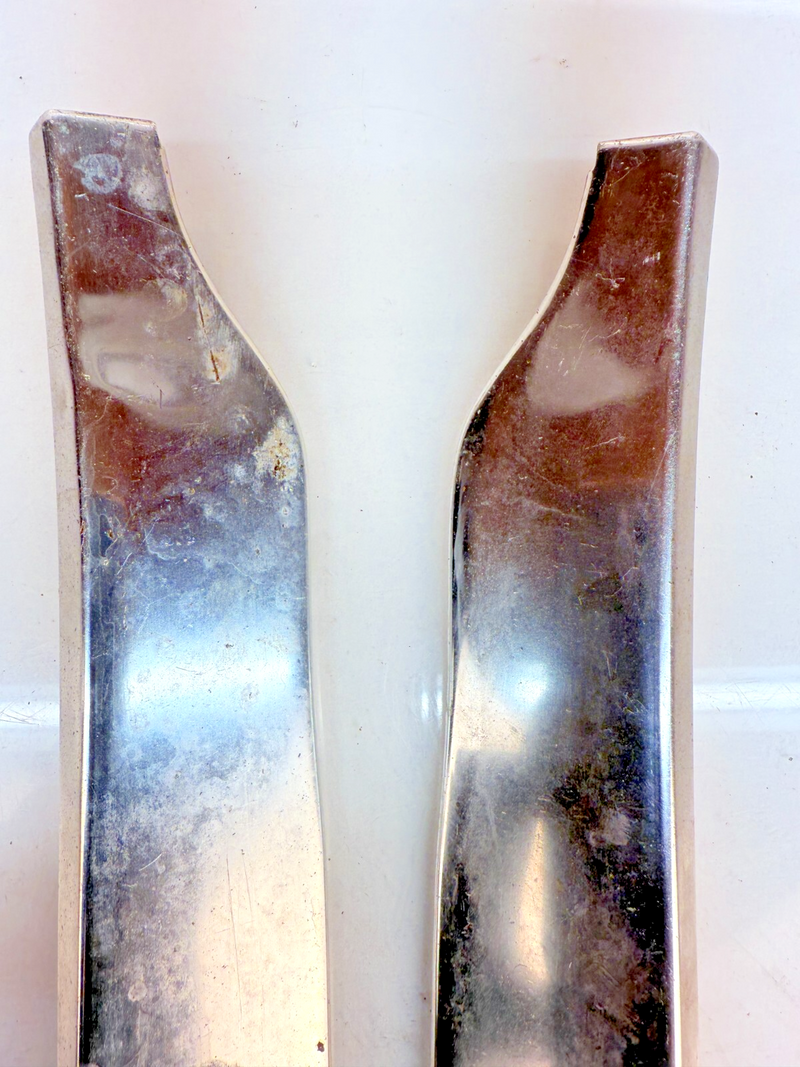 OEM 1960 Chevy Impala Pair Lower Grille Trim Filler Splash Shield Molding B61-48