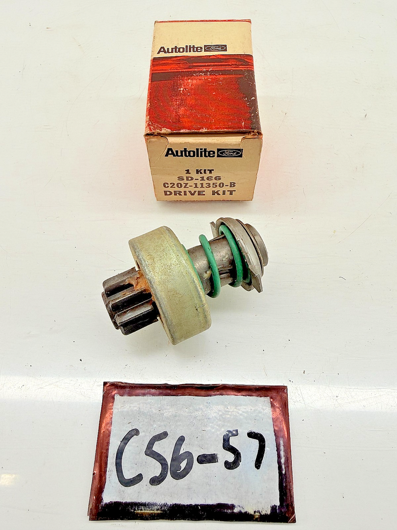 NOS 1962 1963 Ford Fairlane Falcon Galaxie XL Comet 260 289 STARTER DRIVE C56-57