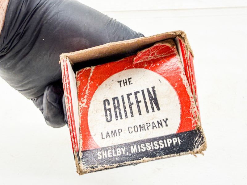 NOS 1940S 1950S GRIFFIN CHROME BACKUP LICENCE LAMP IN BOX RAT ROD C79-8