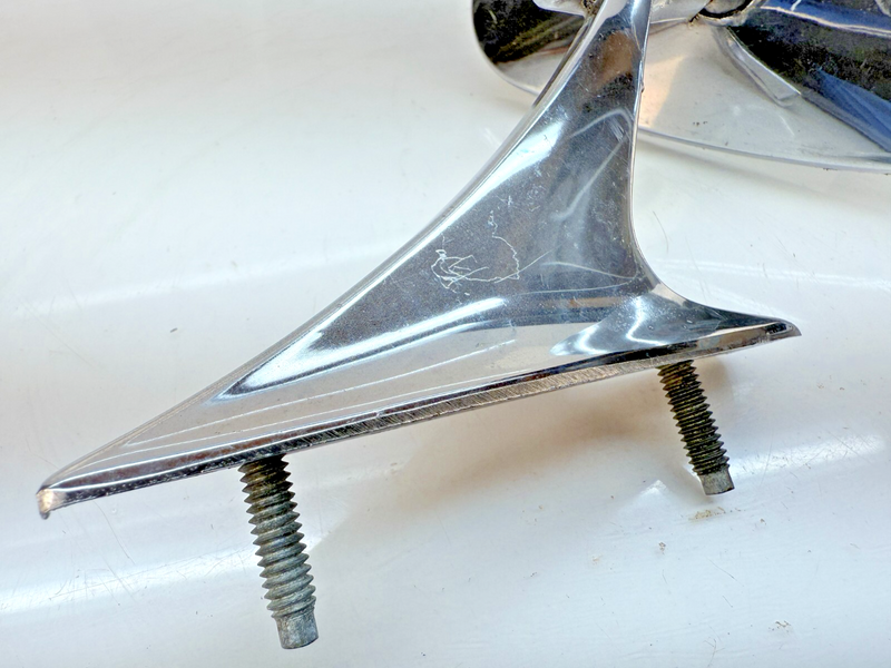 Vintage Side Exterior Mirror Rat Rod Universal Chrome 60412-412 B67-5