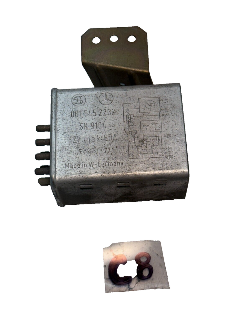 NOS GENUINE MERCEDES Diesel Glow Plug Relay 0015452232 / A0015452232 C8-17